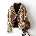 Valencia Houndstooth Knit Jacket