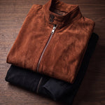 Carlo Suede Bomber Jacket