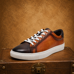 Luxury Leather Low-Top Sneakers