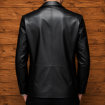 Classic Faux Leather Blazer