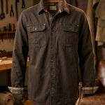 Raffaele Cotton Blend Utility Shirt