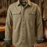 Raffaele Cotton Blend Utility Shirt