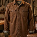 Raffaele Cotton Blend Utility Shirt