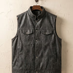 Antonio Faux Leather Vest Jacket