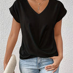 Luna Tummy tucking V-neck top