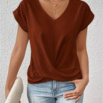 Luna Tummy tucking V-neck top