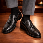 Croc Tassel Loafers