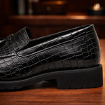 Croc Tassel Loafers
