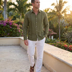 Enzo Linen Guayabera Shirt