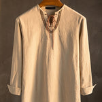 Vicente Cotton Blend Linen Shirt
