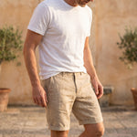 Julian Linen-Blend Shorts