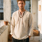 Vicente Cotton Blend Linen Shirt