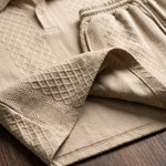 Marcello Textured Polo and Shorts Set