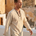 Vicente Cotton Blend Linen Shirt