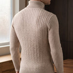 Carlo Cable-Knit Turtleneck Sweater