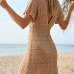 Romina Open-Knit Mini Dress