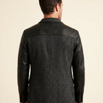 Santos Leather-Trim Houndstooth Jacket