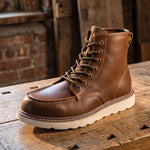 Damiano Leather Moc-Toe Boot