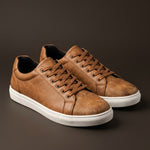 Vittorio Faux Leather Low-Top Sneaker