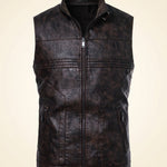 Vicente Faux Leather Vest