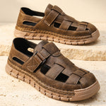 Ciro Leather Closed-Toe Sandals