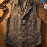 Lucio Herringbone Vest