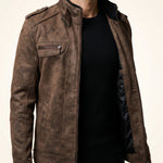 Valentino Leather Moto Jacket