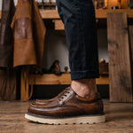 Leonel Leather Moc-Toe Oxford