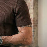 Antonio Ribbed Mock Neck Knit