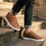 Vittorio Faux Leather Low-Top Sneaker