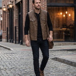 Antonio Faux Leather Vest Jacket