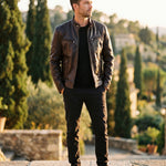 Virgilio Faux Leather Moto Jacket