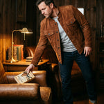 Vincenzo Suede Shirt Jacket