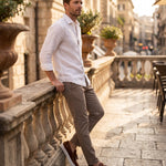 Lino Croc-Embossed Tassel Loafer