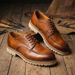 Leonel Leather Moc-Toe Oxford