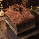 Vincenzo Suede Shirt Jacket