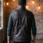 Vicente Faux Leather Vest