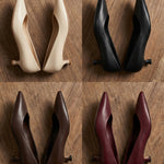 Felicia Leather Heels