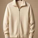 Angelo Cashmere Zip Cardigan