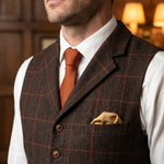 Vicente Tweed Lapelled Waistcoat