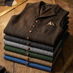 Vicente Tweed Lapelled Waistcoat