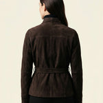 Maddalena Suede Belted Jacket