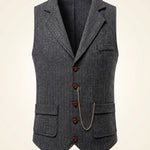 Oscar Herringbone Waistcoat