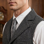 Oscar Herringbone Waistcoat