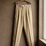 Augusto Linen Pleated Trousers