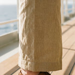 Augusto Linen Pleated Trousers