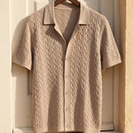 Bruno Cable Knit Polo Shirt