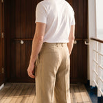 Augusto Linen Pleated Trousers