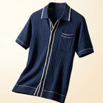 Isidoro Ribbed-Knit Polo Shirt