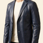 Sandro Faux Leather Blazer
